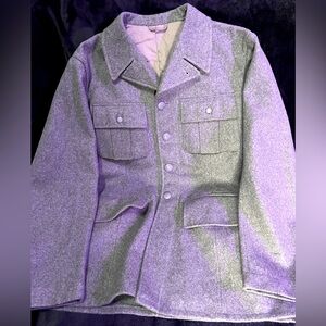 Vintage 1942 Swiss surplus wool military jacket dead stock unworn